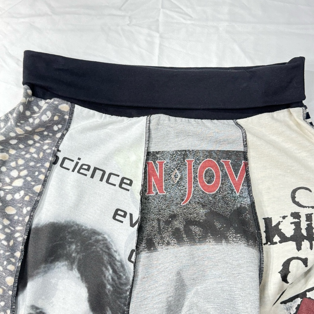 Boutique USA made, Spiritex Upcycled Gypsy Graphic Cotton Skirt Sz XL - Picture 9 of 13